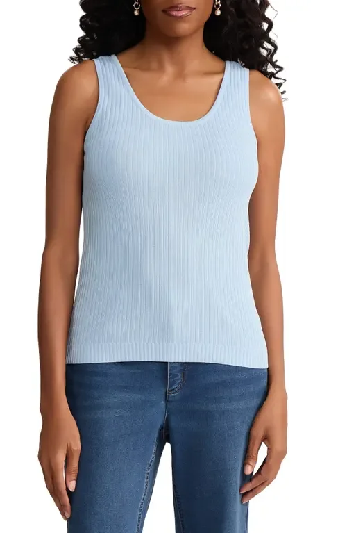 Scoop Neck Rib Sweater Tank by Jones New York