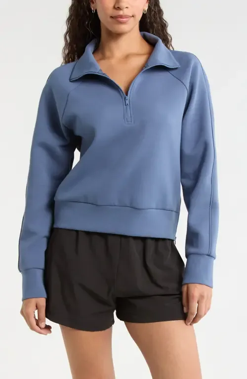 Sporty Half Zip Sweatshirt by Zella