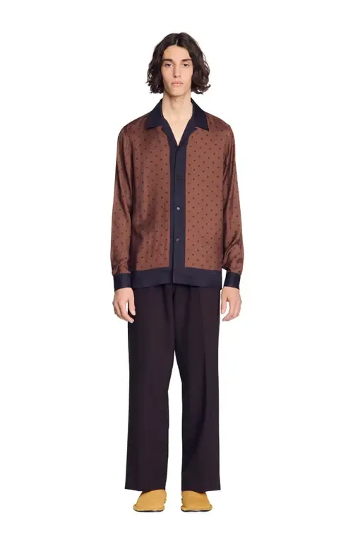 Square Cross Motif Shirt by SANDRO
