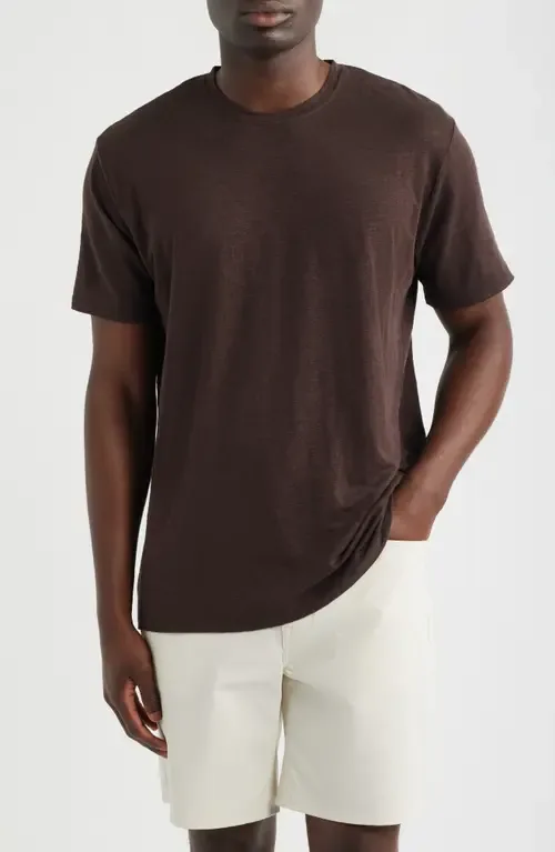 Bryce Crewneck Stretch Linen T-Shirt by AG
