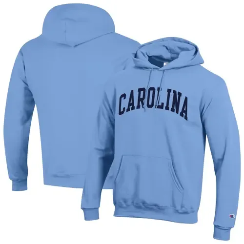 Champion Carolina Blue North Carolina Tar Heels Basic Arch Fleece Pullover Hoodie by Champion