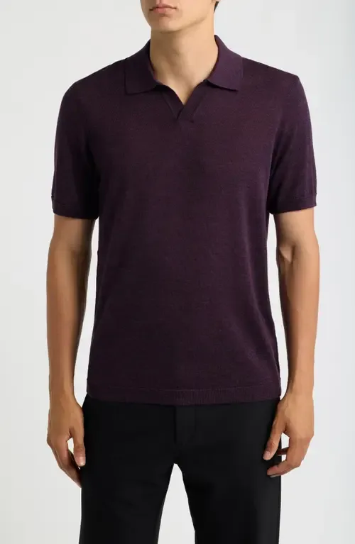 Wool Johnny Collar Polo by Jack Victor