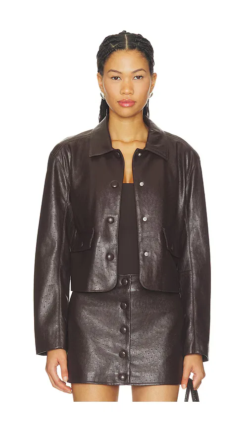 Faux Leather Jacket