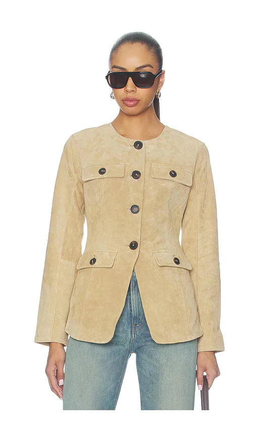 Cardigan in Tan by BLANKNYC