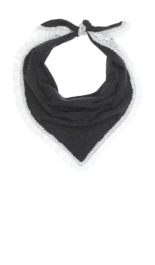 Wool Lace Triangular Scarf