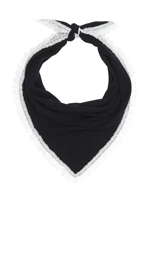 Wool Lace Triangular Scarf