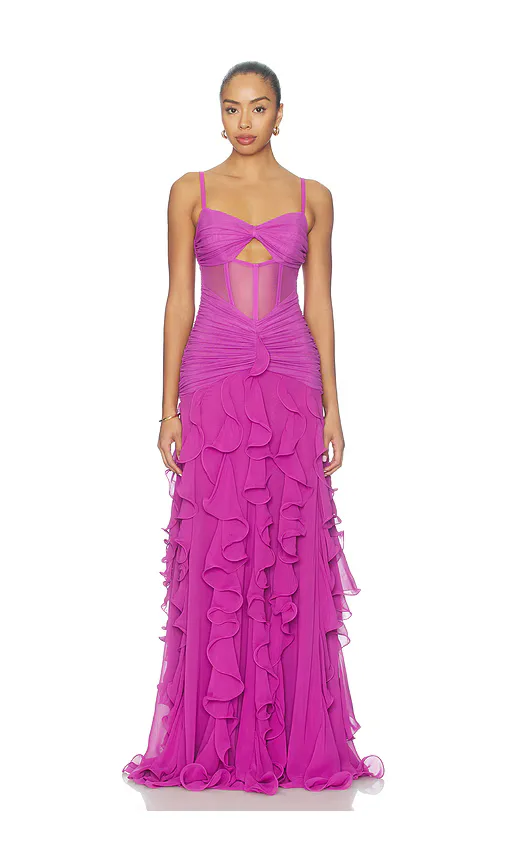 Chiffon Gloria Long Dress