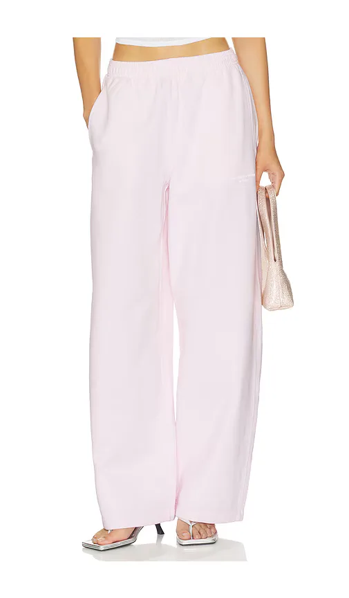 Mid-Rise Relaxed Sweatpant with Logo Print by Alexander Wang