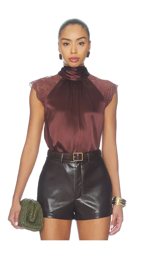 Rachel Chantilly Lace Halter Blouse by Generation Love