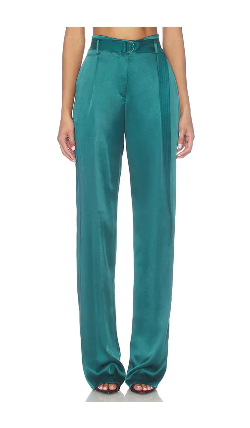 Satin Belted Pant by LaPointe