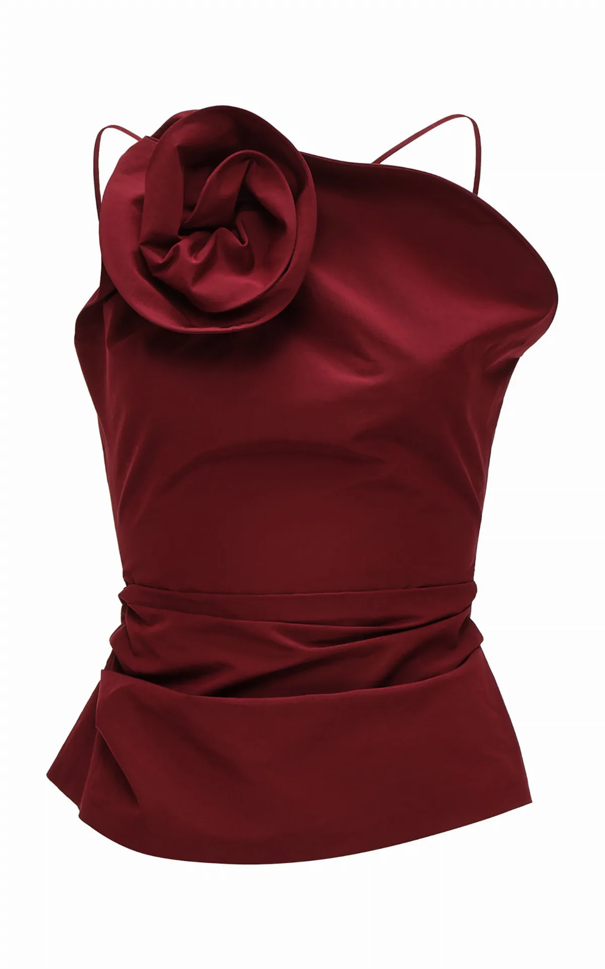 Rosette-Detailed Cotton-Silk Tank Top by Magda Butrym