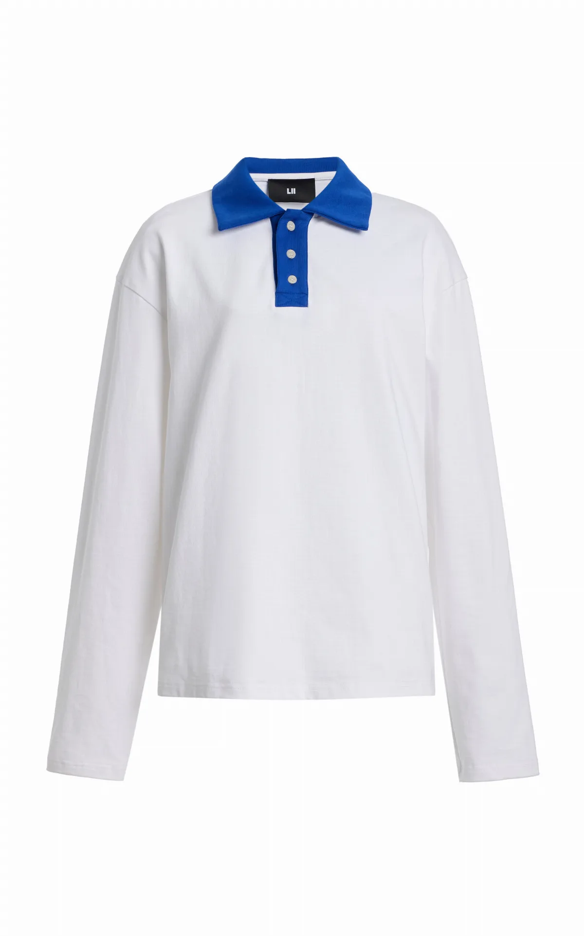 Contrast-Collar Cotton Polo by Lii