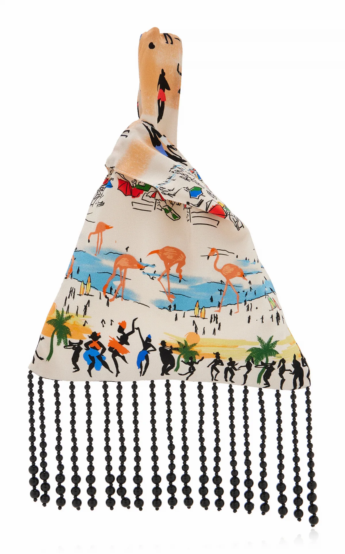 Rio-Print Silk Knot Bag by Mélisse