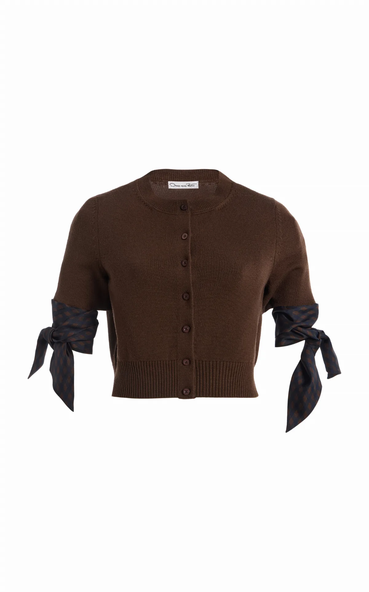 Tie-Detailed Wool Cardigan by Oscar de la Renta