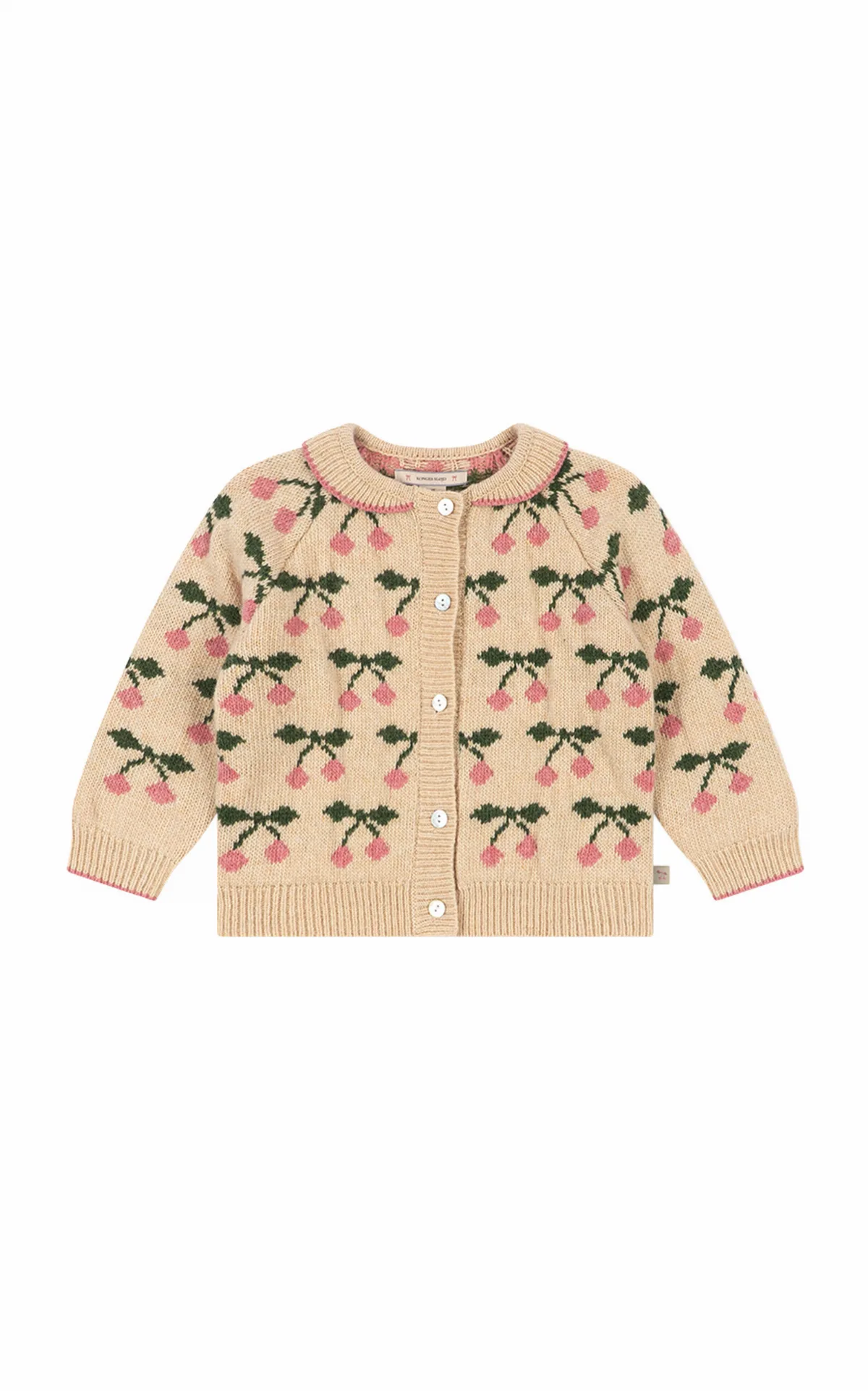 Belou Cherry Wool-Blend Cardigan by Konges Sløjd