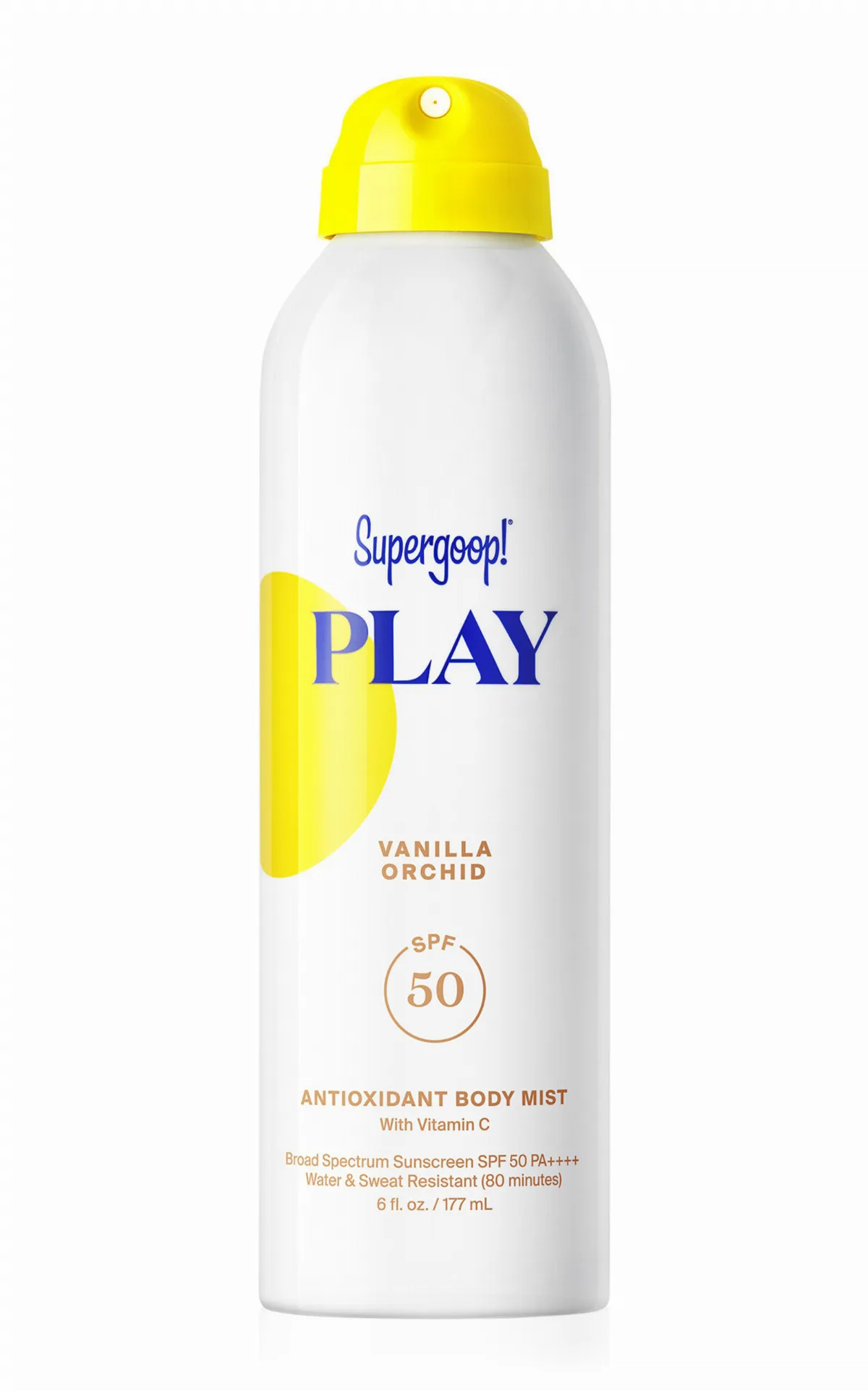 PLAY Antioxidant Body Mist SPF 50 with Vitamin C: Vanilla Orchid by Supergoop!