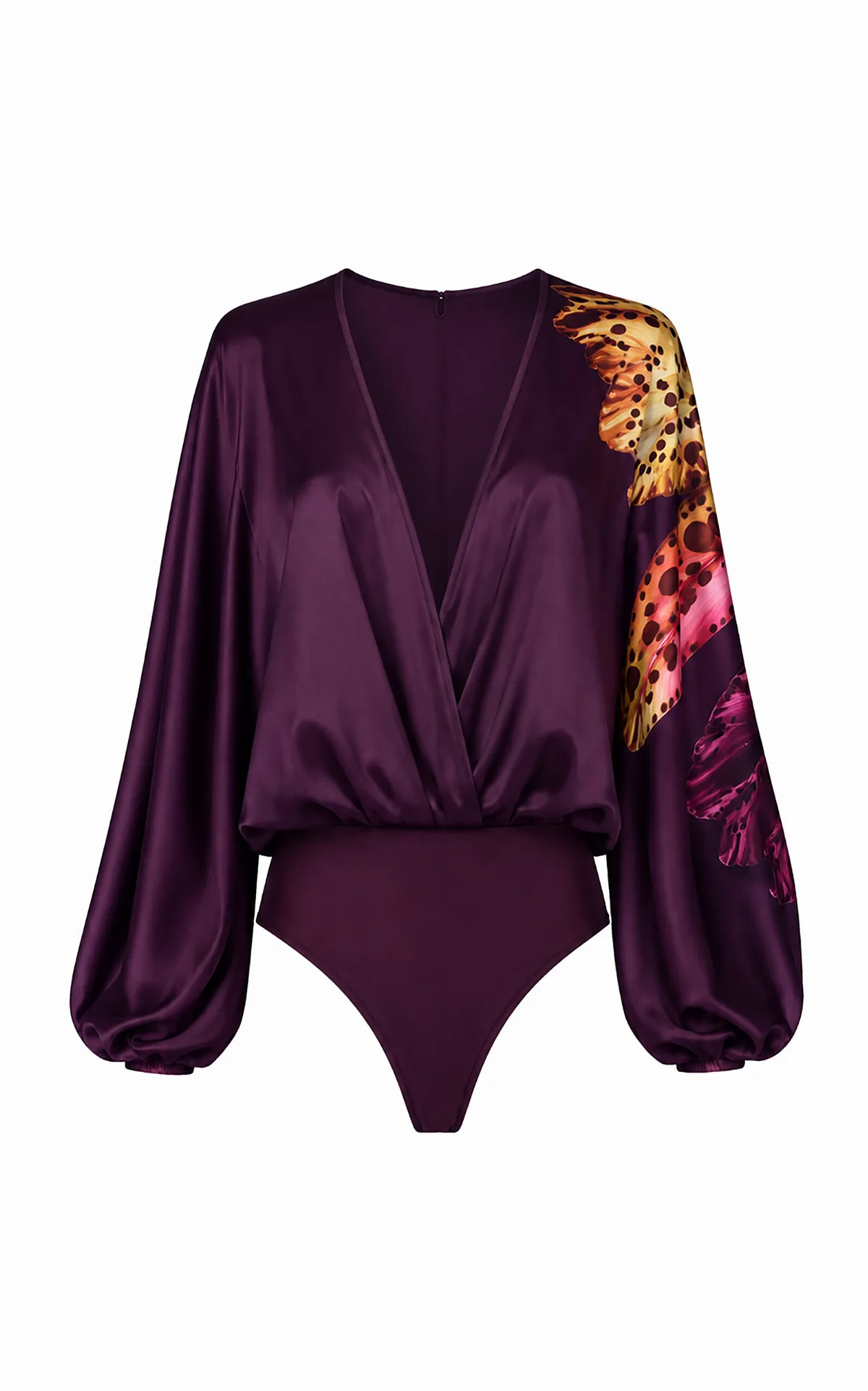 Copal Printed Satin Top by Andrés Pajón