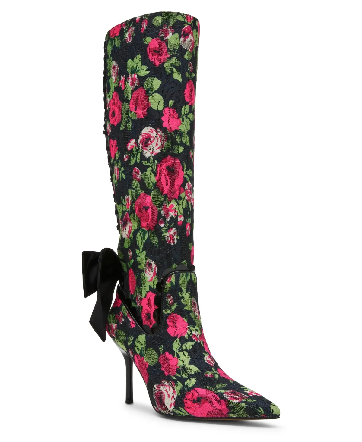 Vespar Knee-High Pointed Toe Stiletto Boots by Betsey Johnson