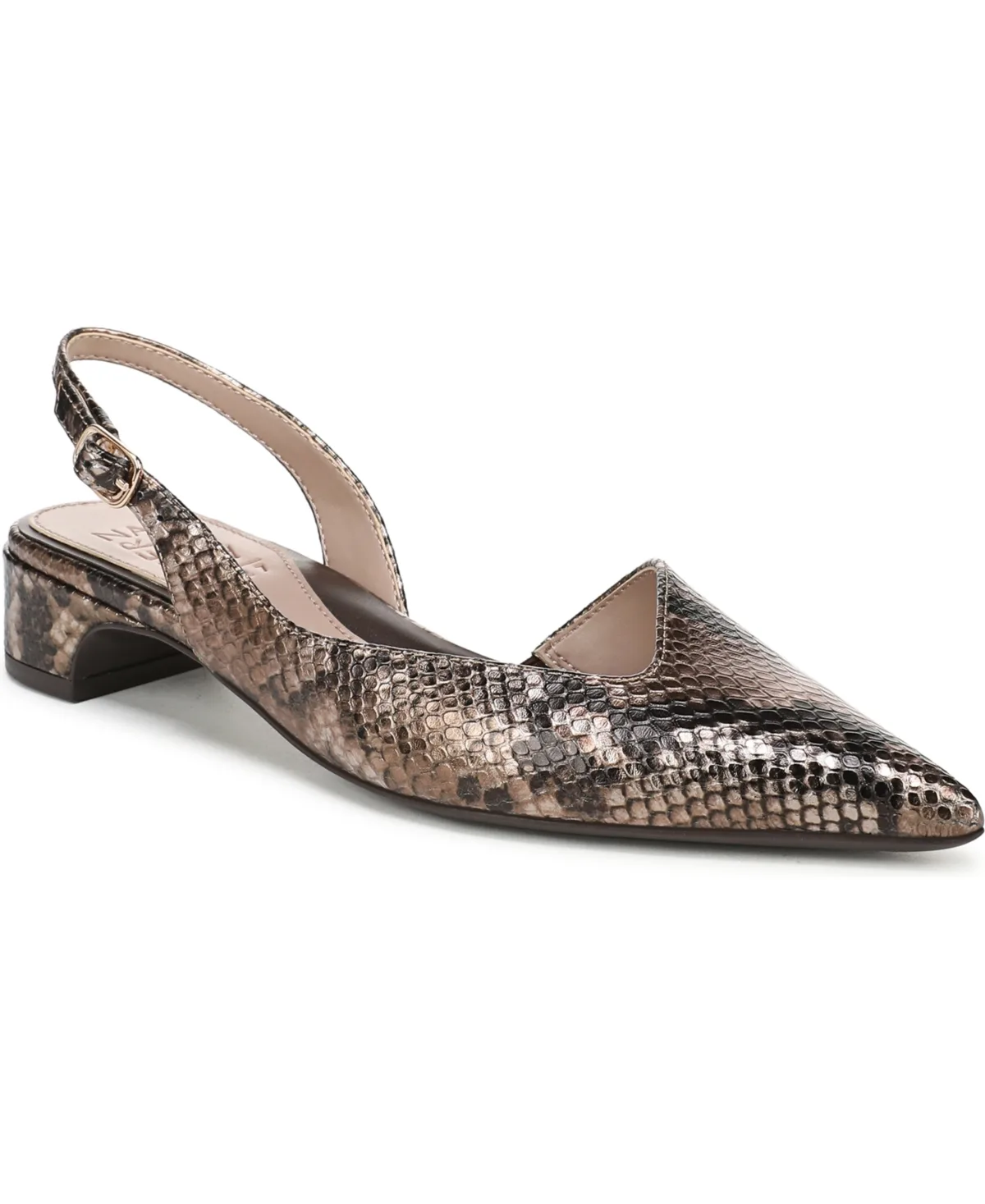 Rhett Pointed Toe Block Heel Slingback Pumps by Naturalizer
