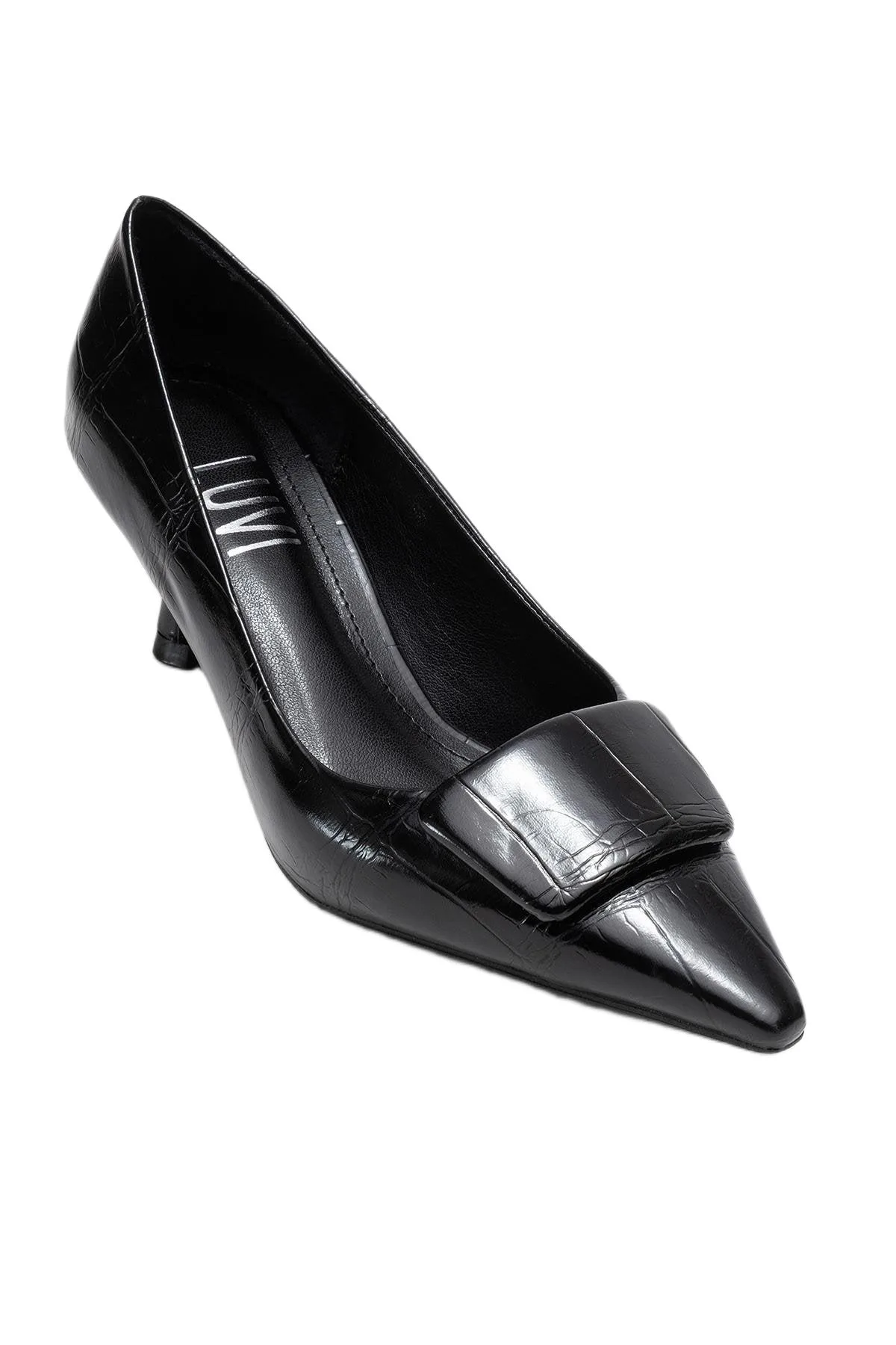 Marcia Buckle Pointed Toe Pump by Prologue Shoes