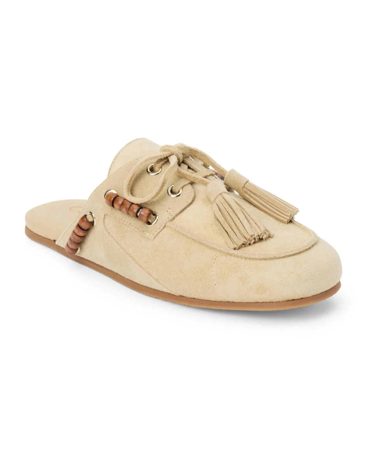 River Bead and Tassel Round-Toe Mule by Coconuts By Matisse