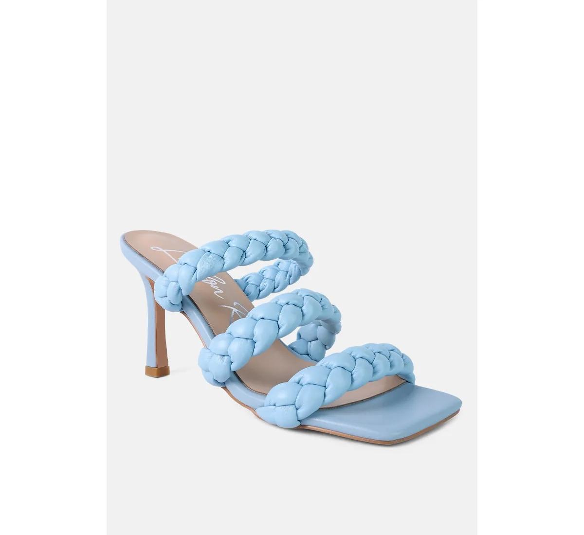 High Bae Braided Strap Casual Heels Sandal by London Rag