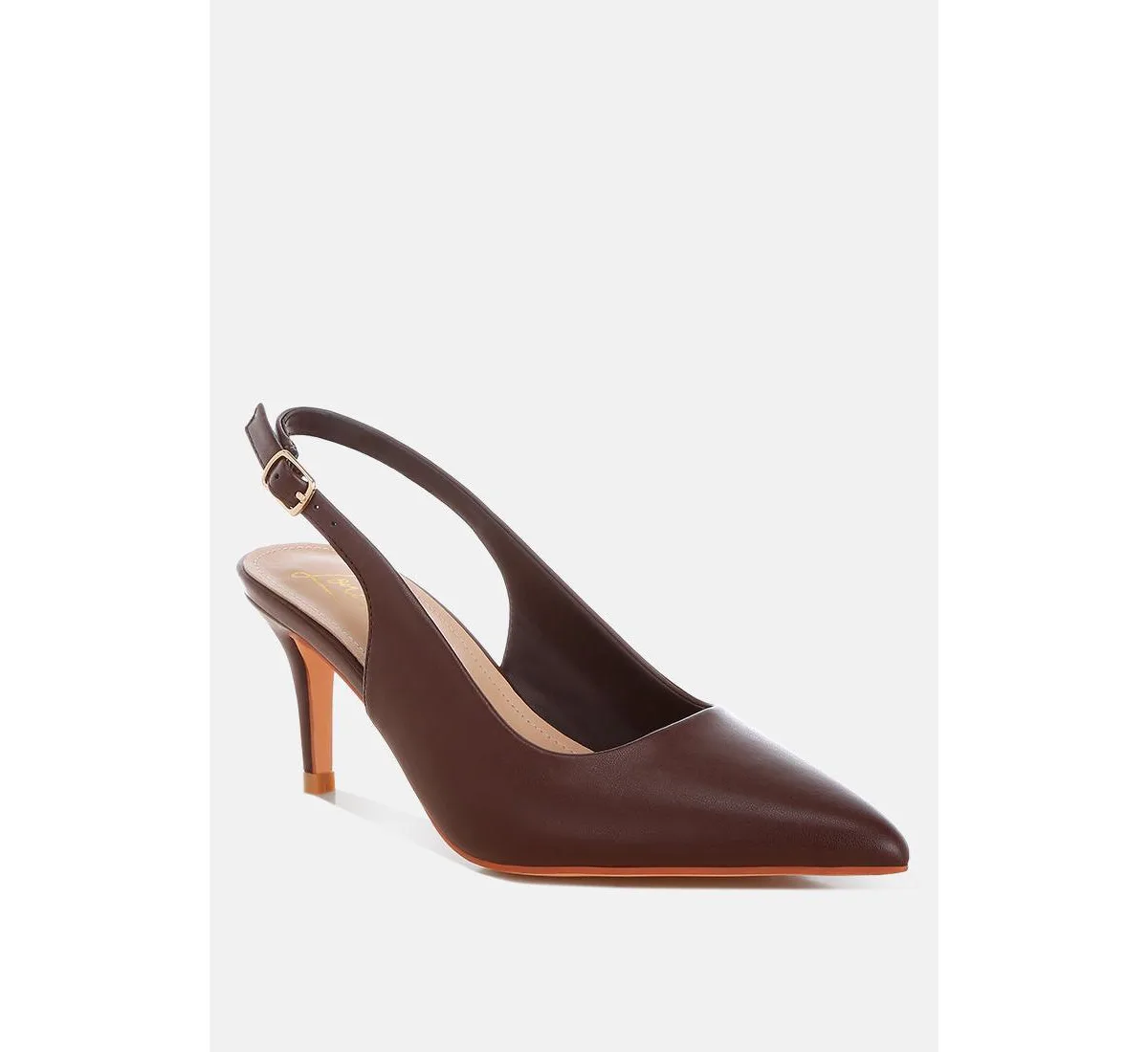 Jaoba Pointed Toe Pin Buckle Slingbacks