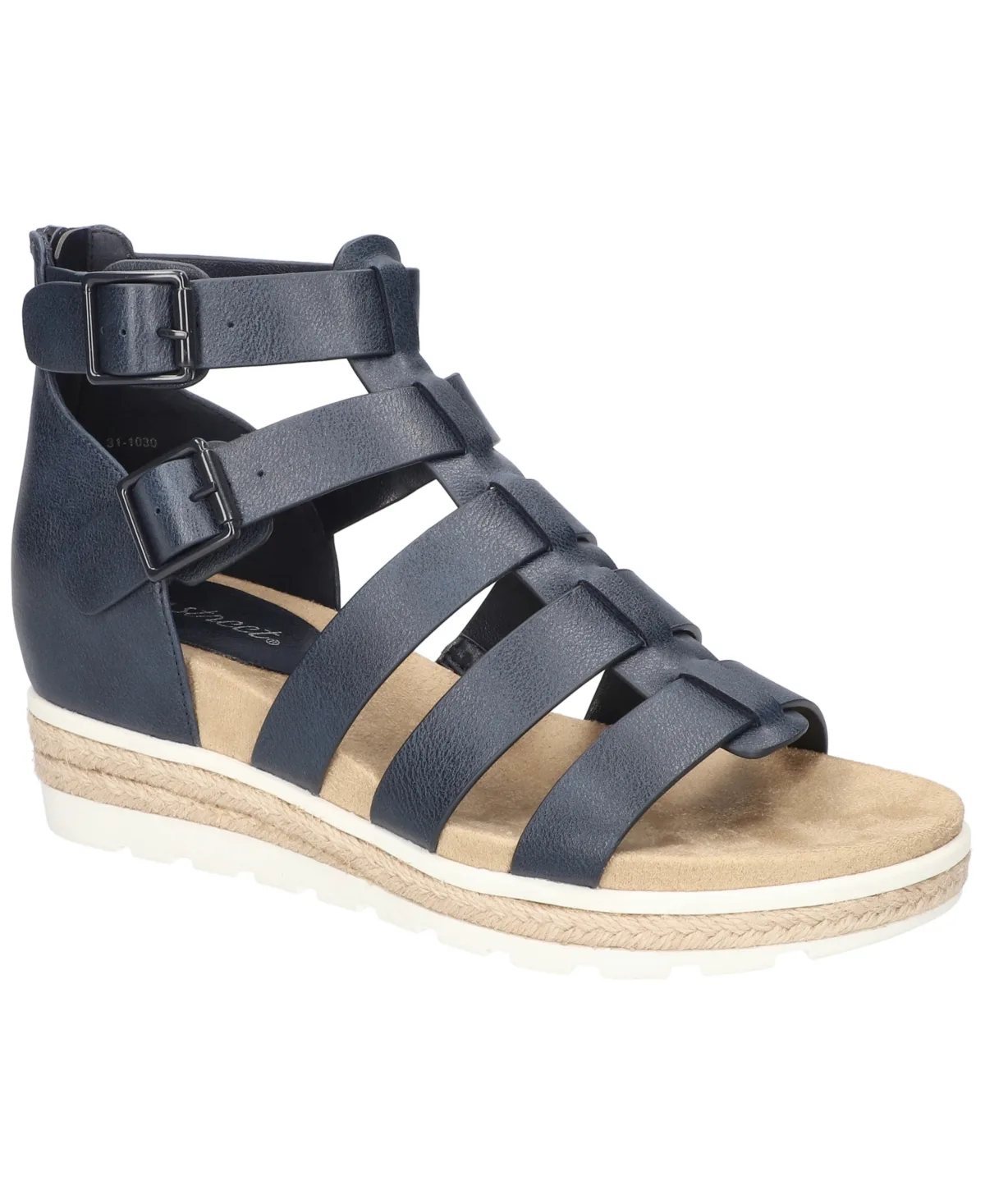 Simone Zip Wedge Sandals by Easy Street