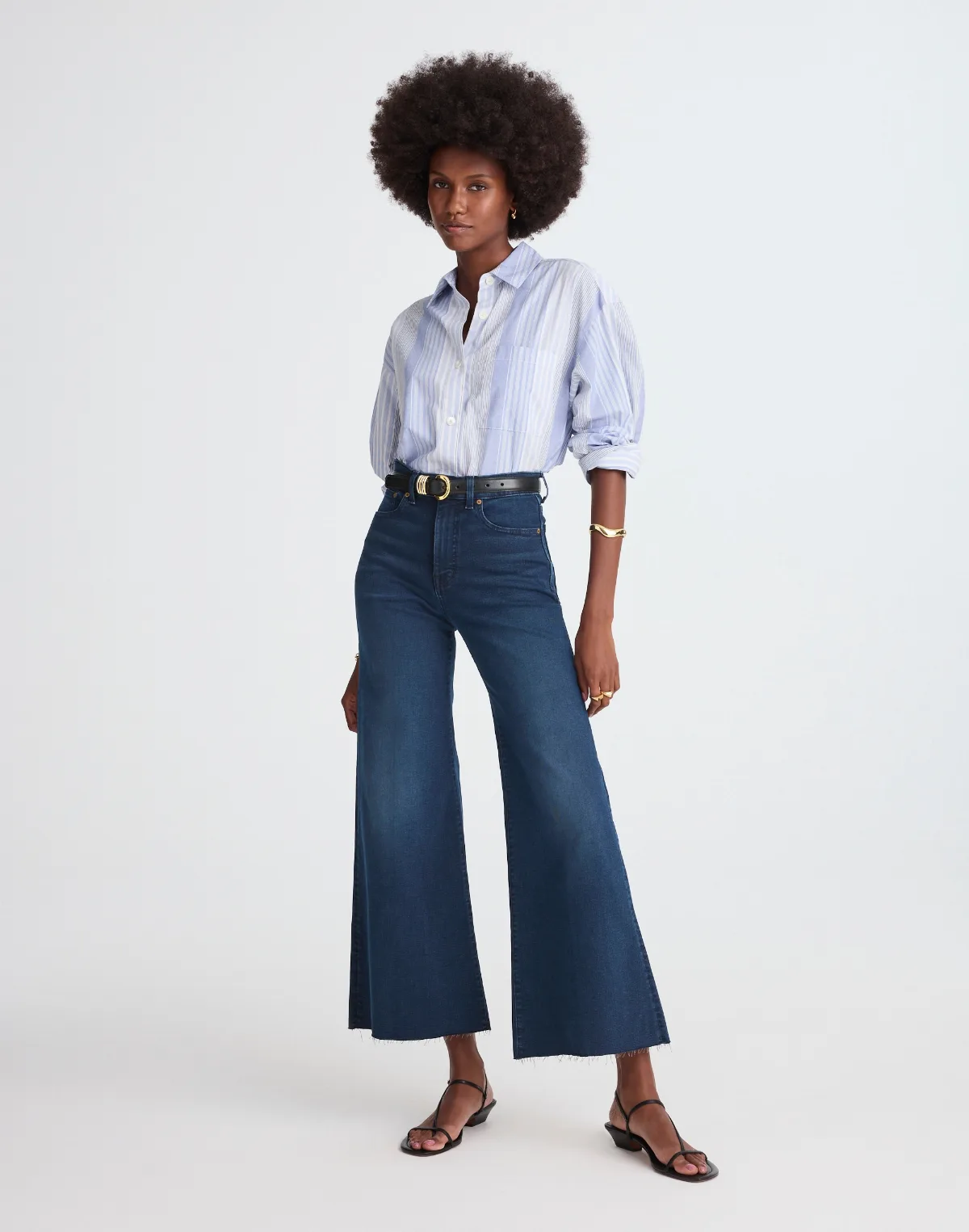 Flared Wide-Leg Crop Jean by MW