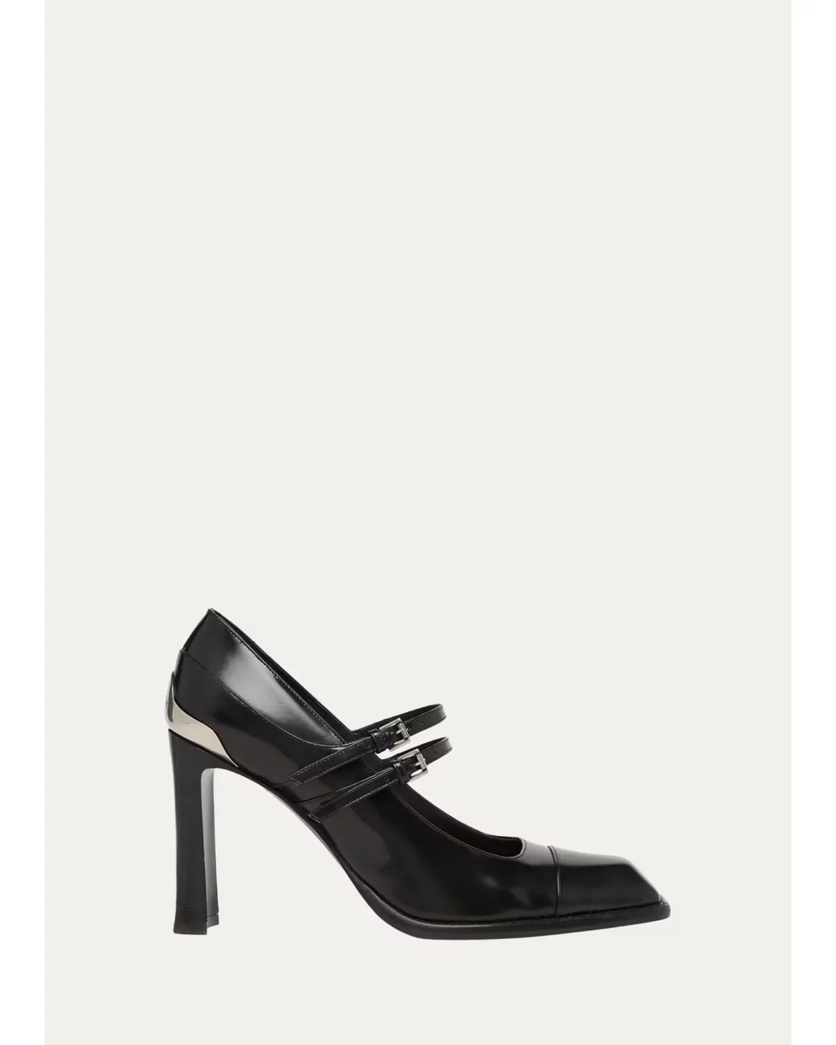 95mm Niko Leather Mary Jane Pumps by McQueen