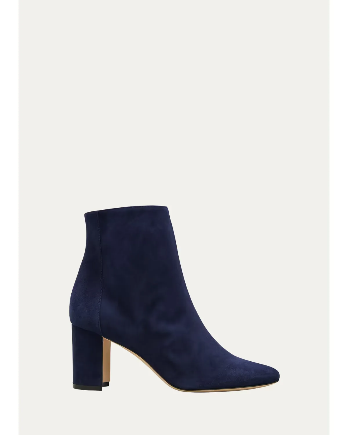 Rosie Suede Zip Ankle Booties by Manolo Blahnik