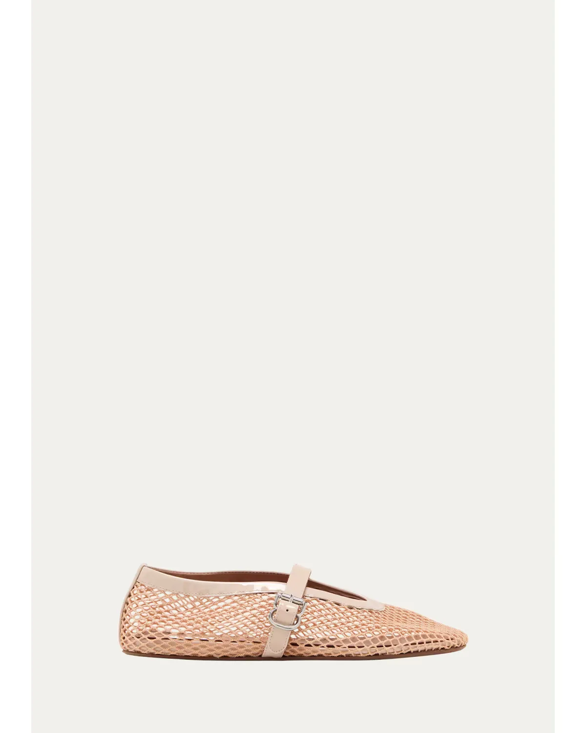 Mesh Mary Jane Ballerina Flats