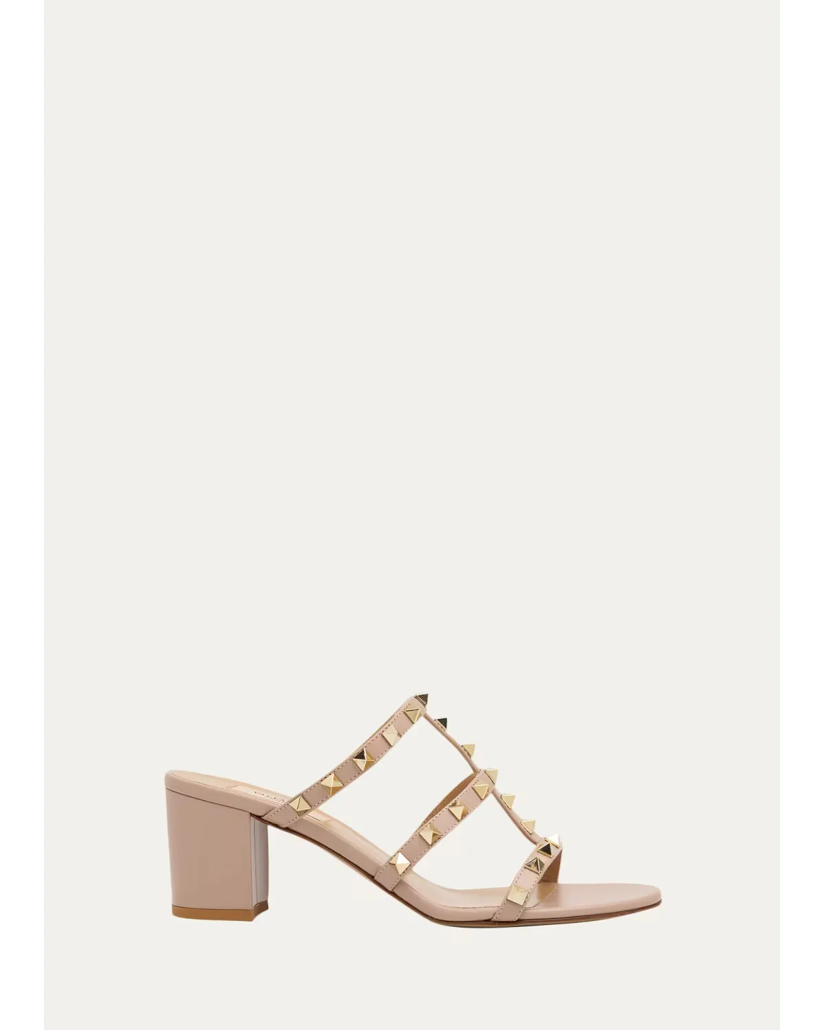 60mm Rockstud Leather Caged Mule Sandals by Valentino Garavani