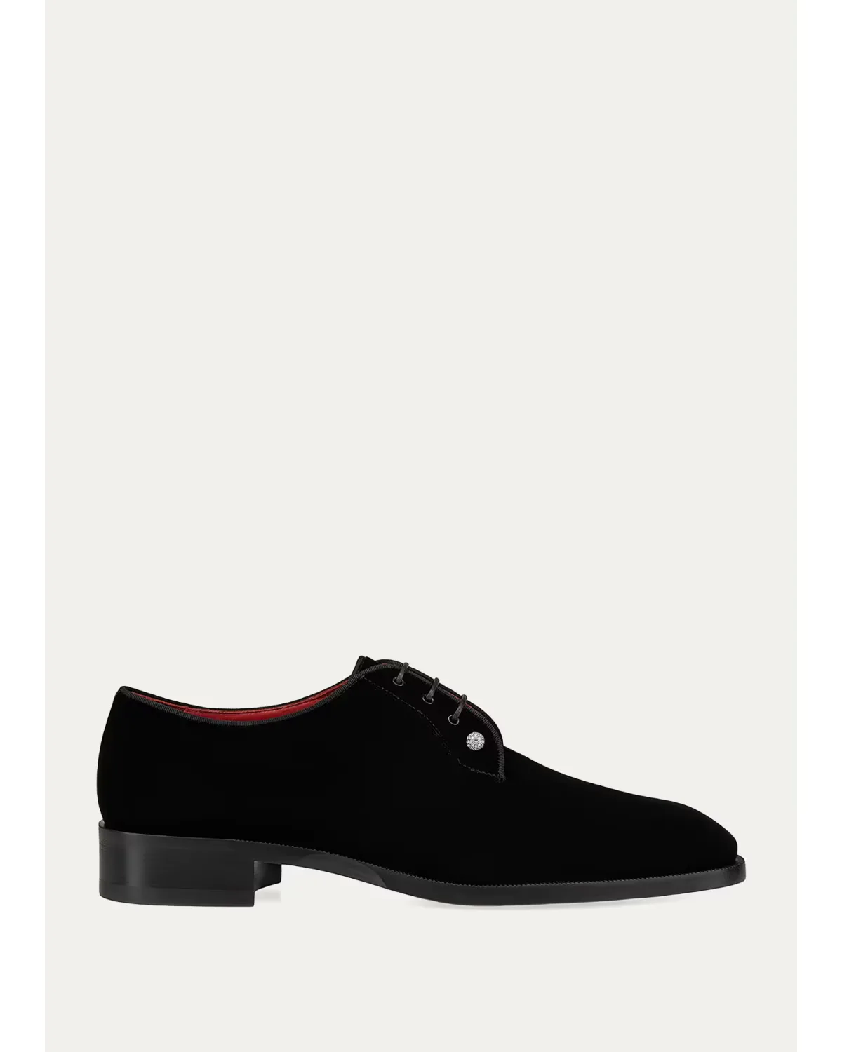 Chambeliss Night Strass Velvet Derby Shoes by Christian Louboutin