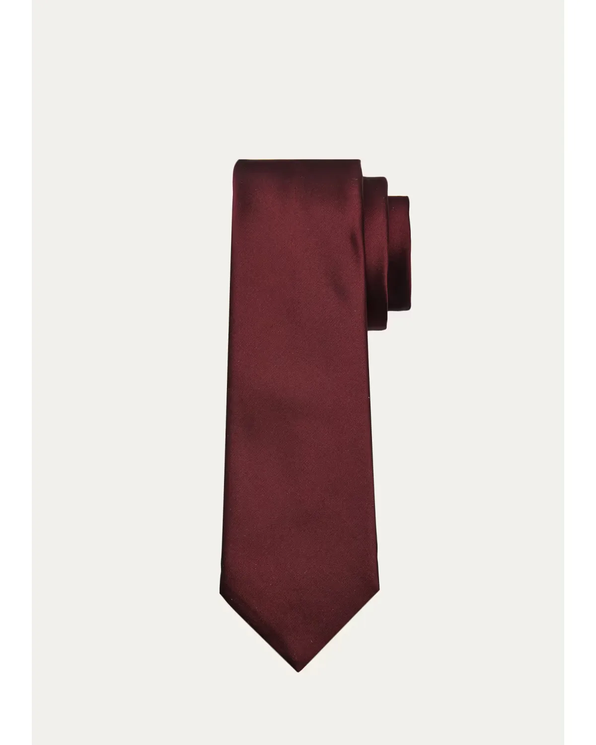 Solid Silk Satin Tie by Saint Laurent