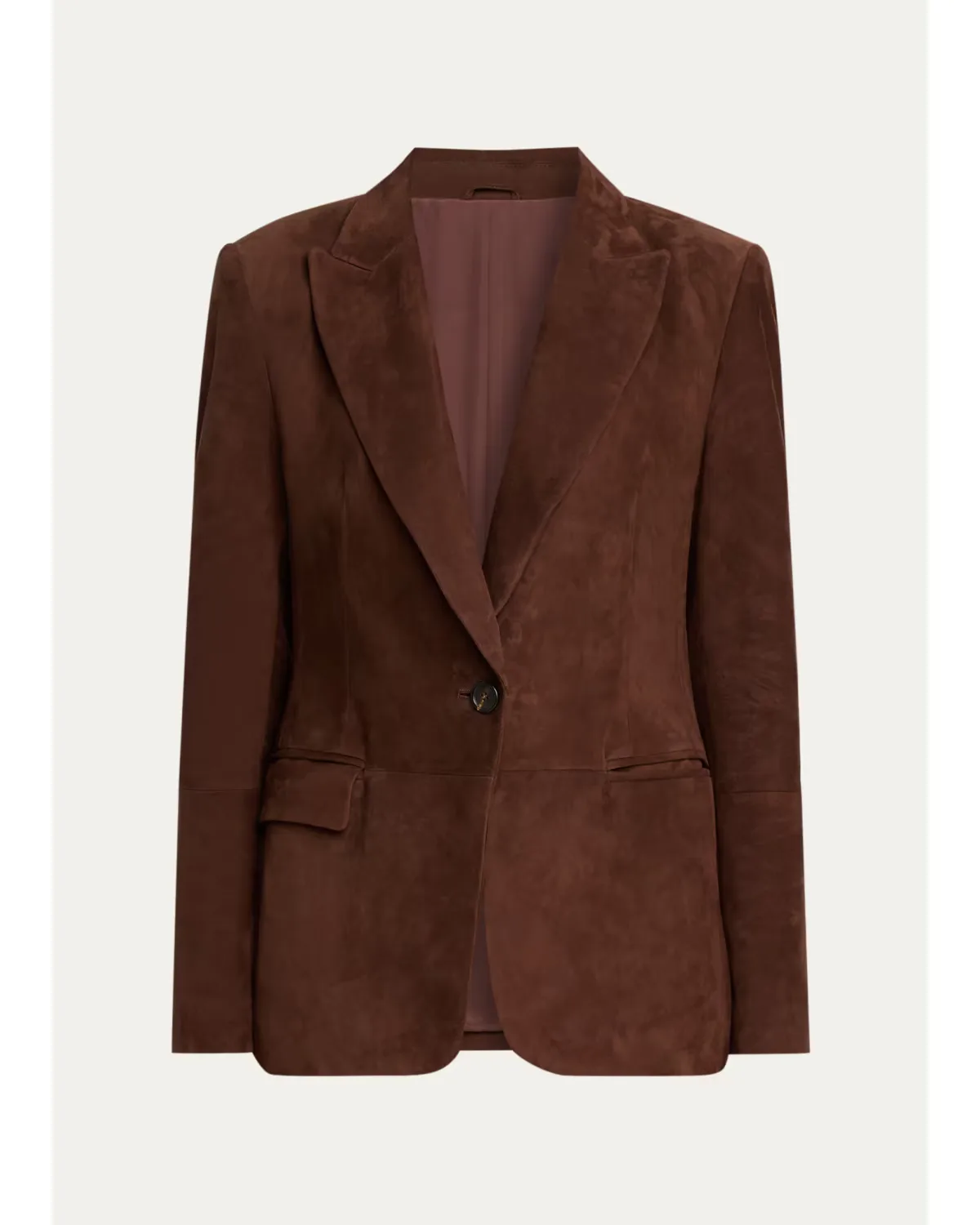 Suede Single-Breasted Jacket by Brunello Cucinelli