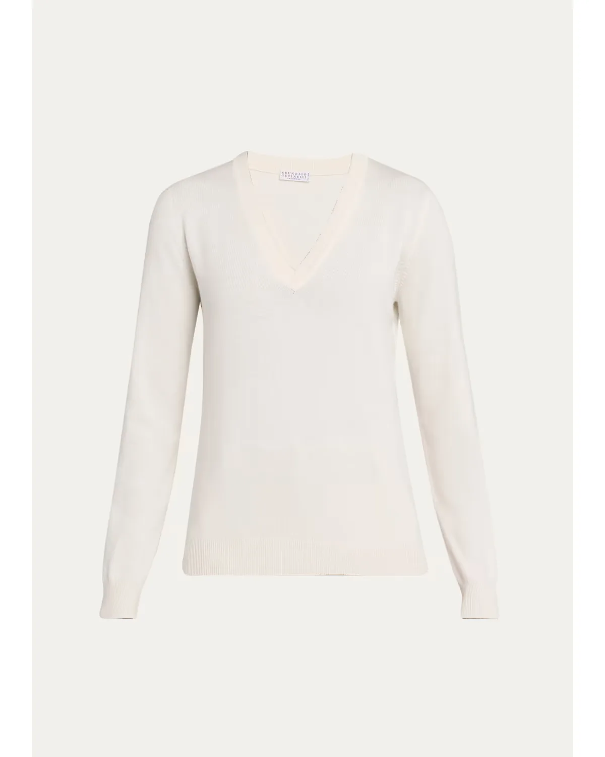 V-Neck Cashmere Sweater by Brunello Cucinelli