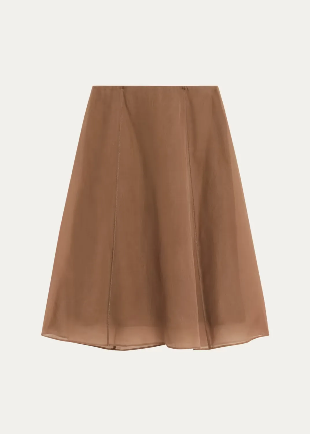 Crispy Chiffon Midi A-Line Skirt