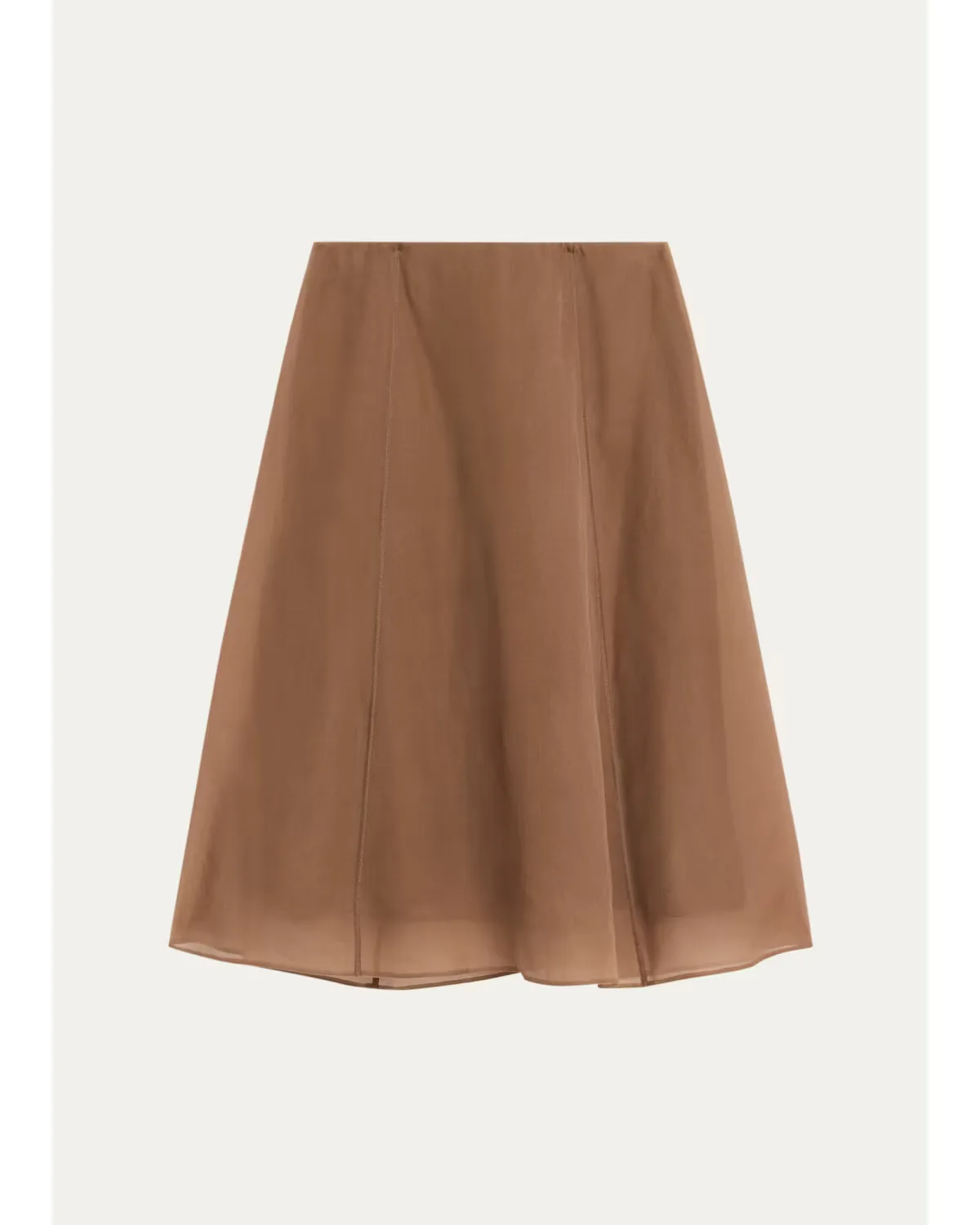 Crispy Chiffon Midi A-Line Skirt