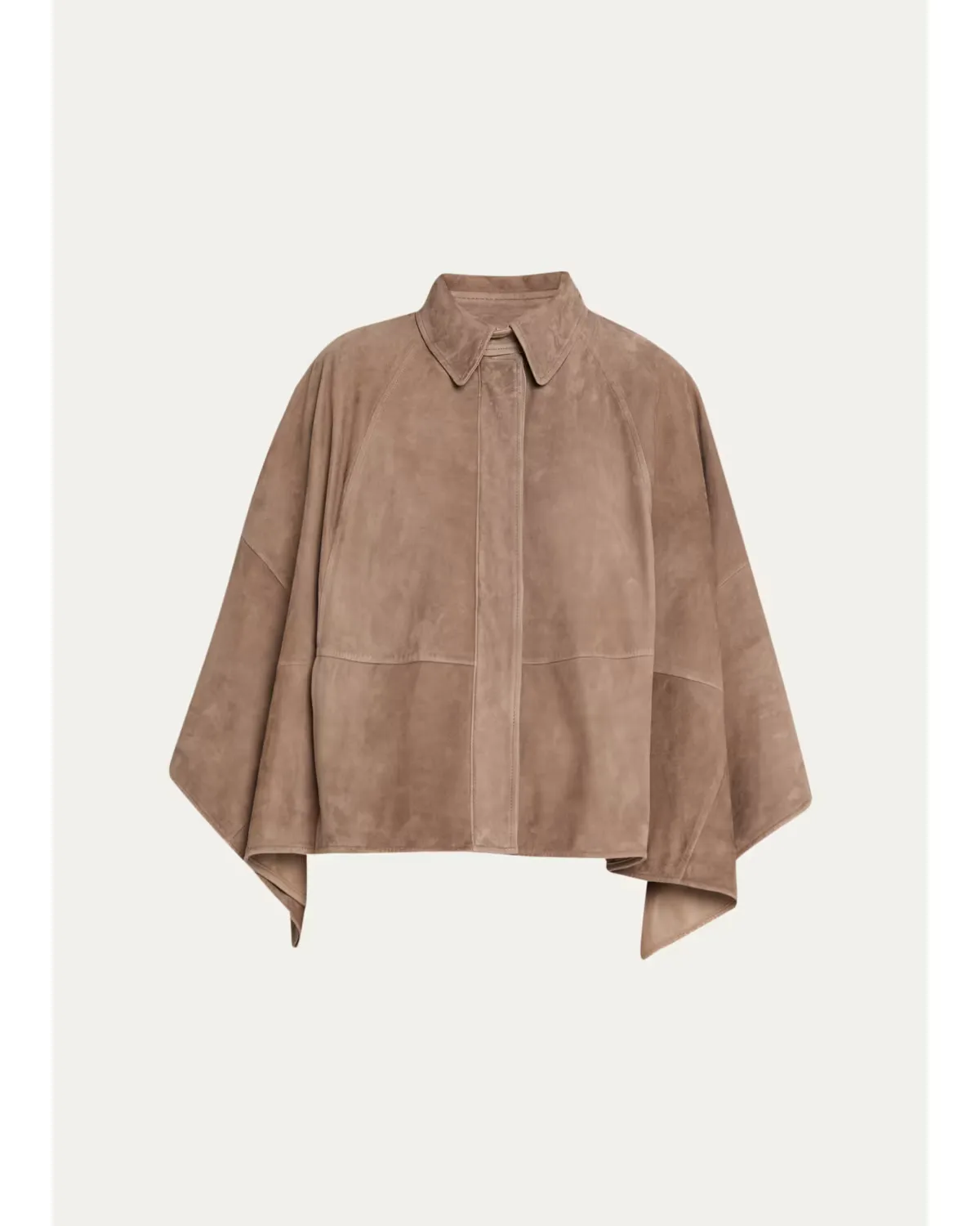 Suede Cape Jacket by Brunello Cucinelli