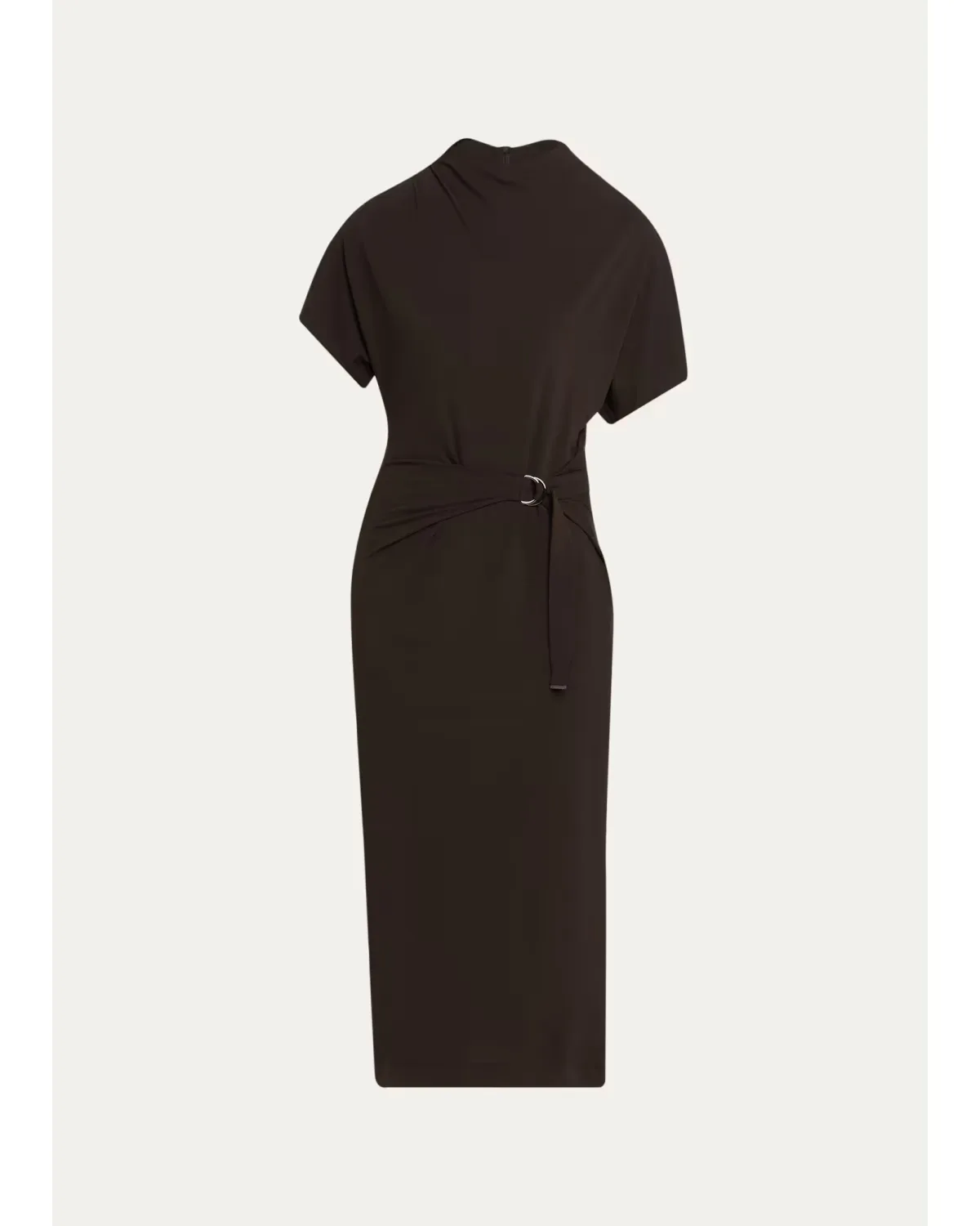 Wrap-Waist Midi Dress W/ Monili by Brunello Cucinelli