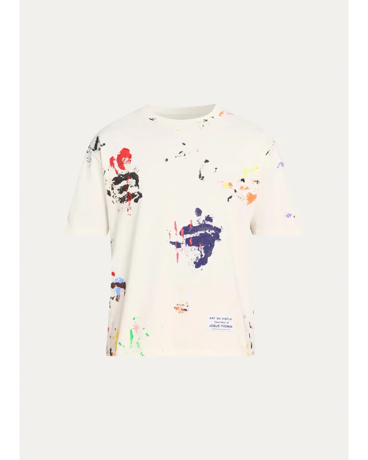 Paint Splatter Cotton T-Shirt by GALLERY DEPARTMENT