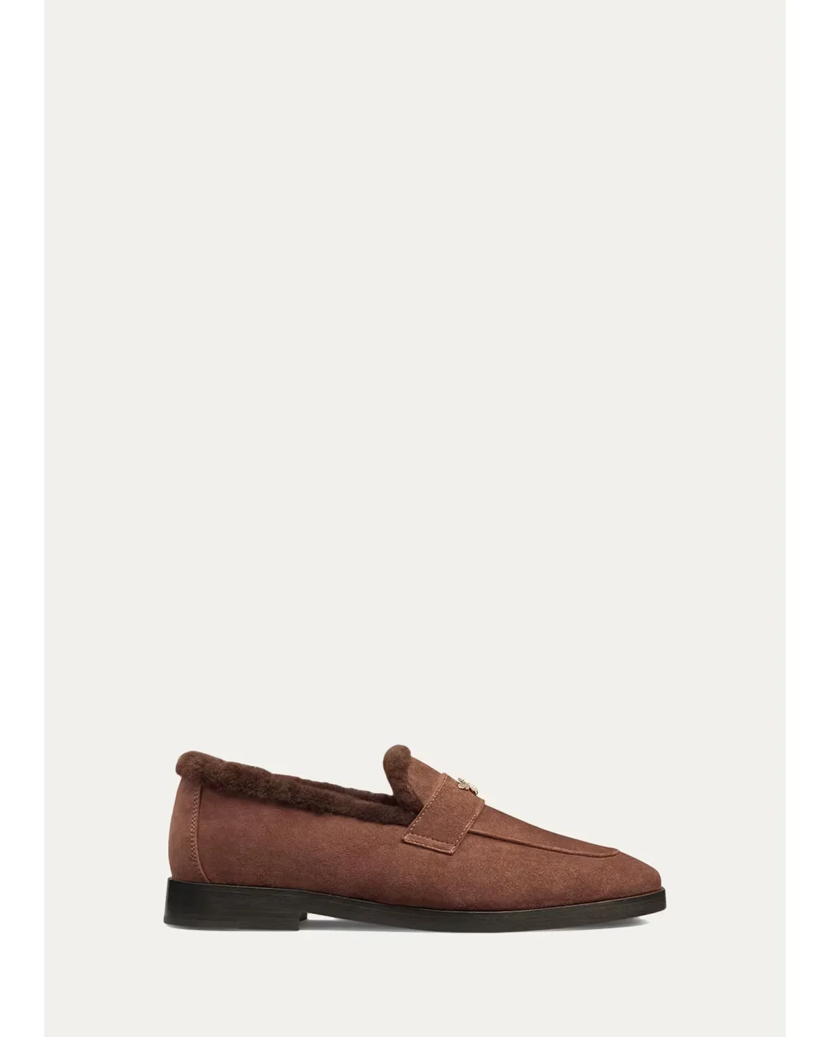 Suede and Shearling Loafers by Bougeotte
