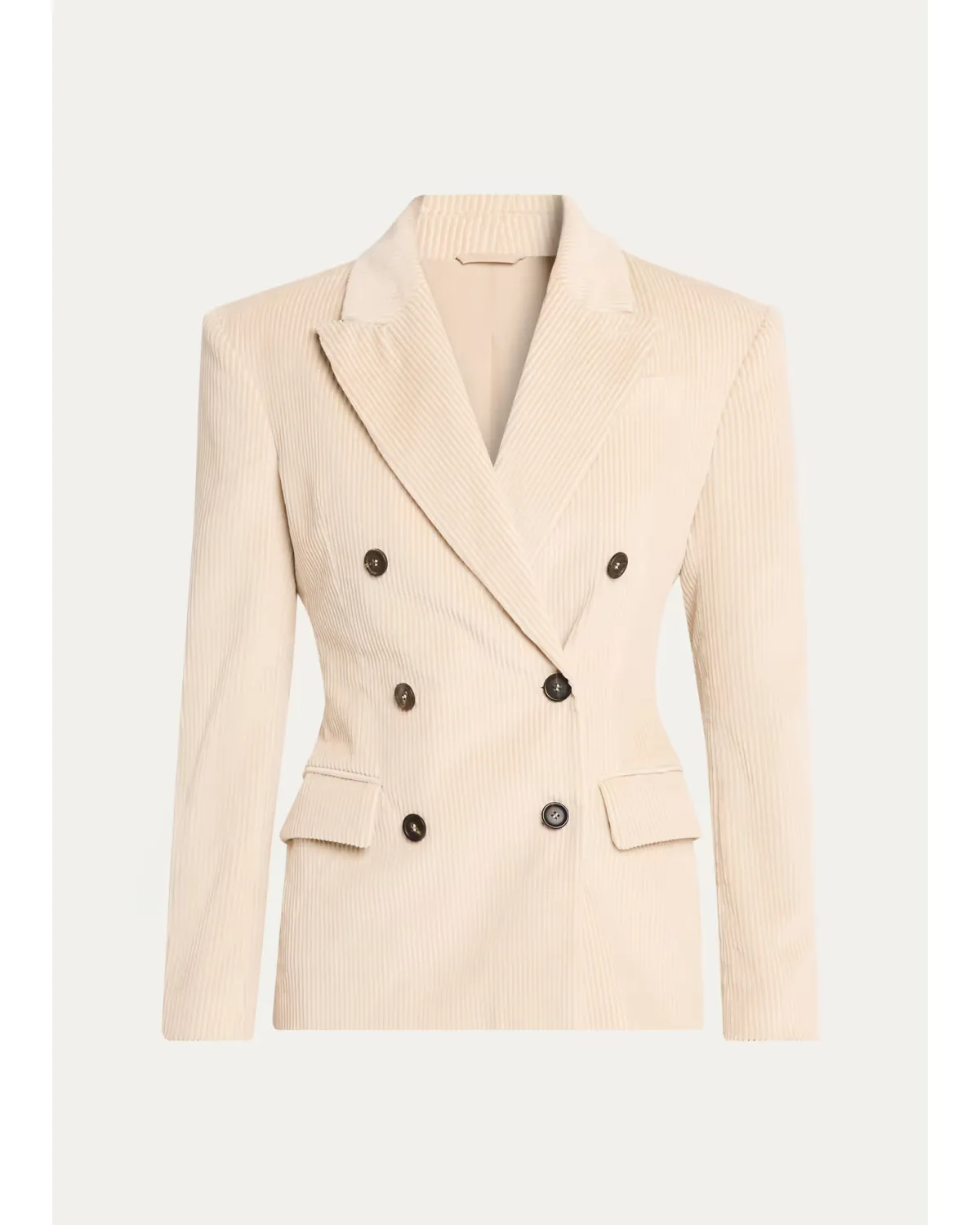 Cotton Corduroy Double-Breasted Jacket by Brunello Cucinelli