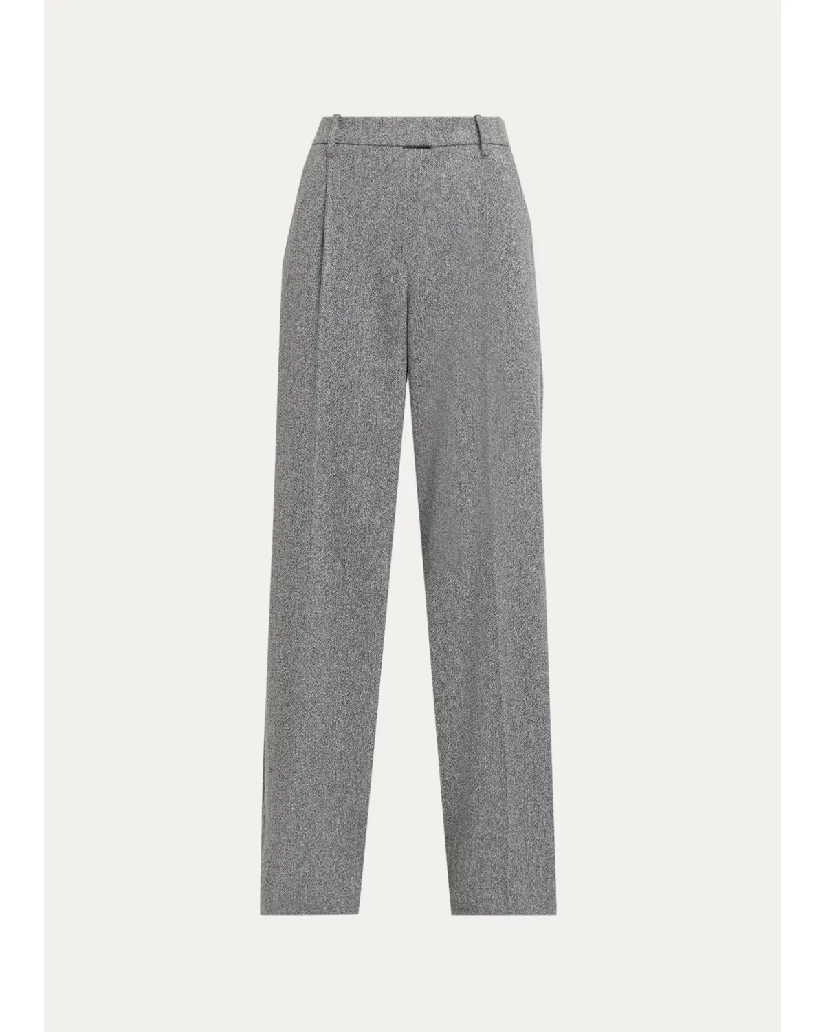 Sparkling Wool Herringbone Trousers by Brunello Cucinelli