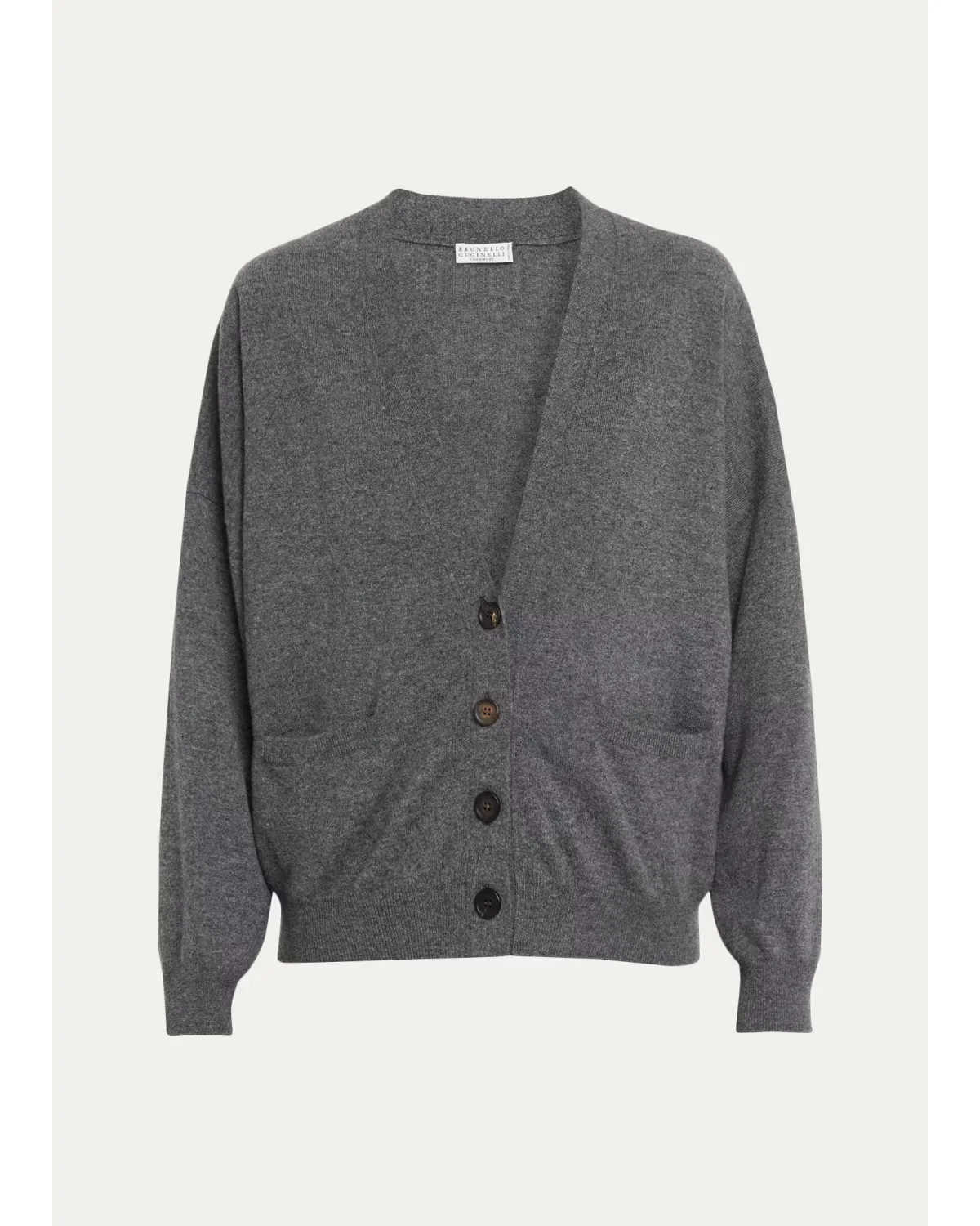 Cashmere Relaxed Cardigan Sweater by Brunello Cucinelli