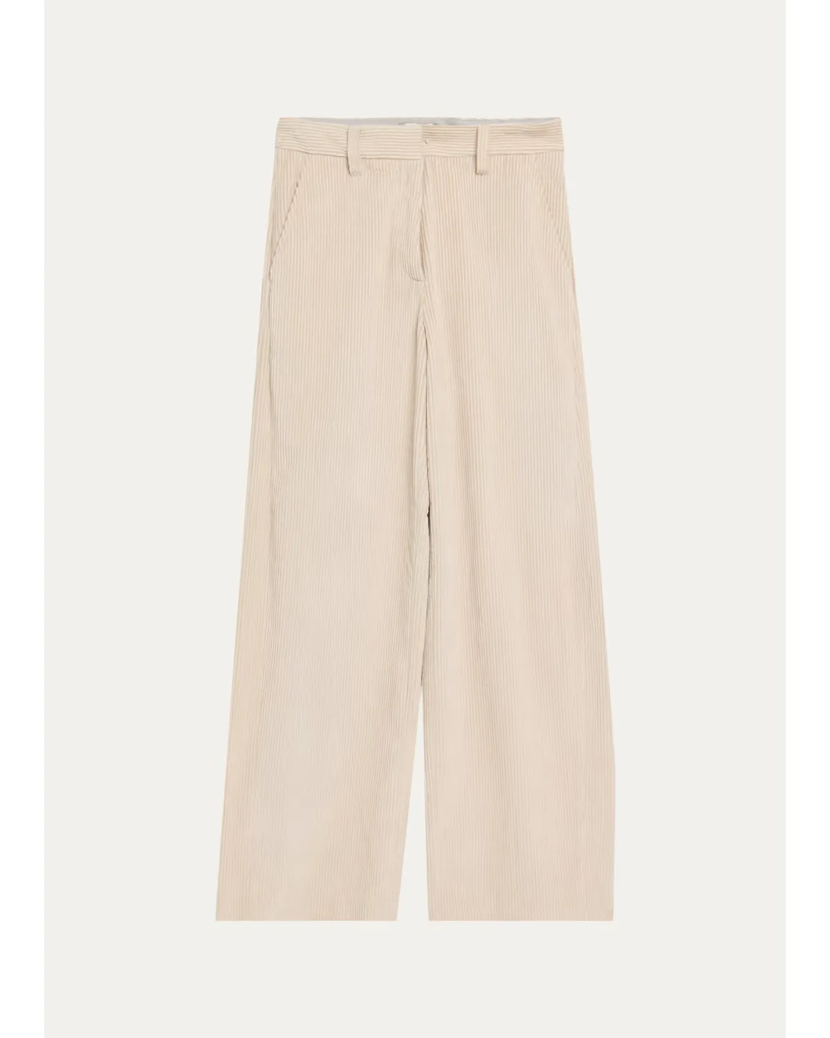 Cotton Corduroy Wide-Leg Trousers by Brunello Cucinelli