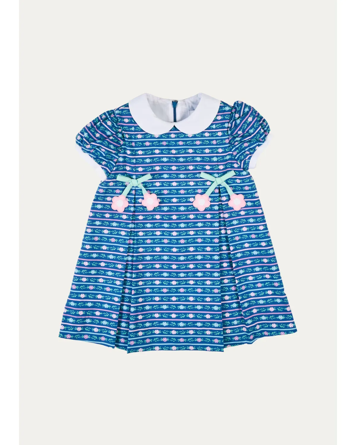 Pleated Floral Cotton Dress by Florence Eiseman
