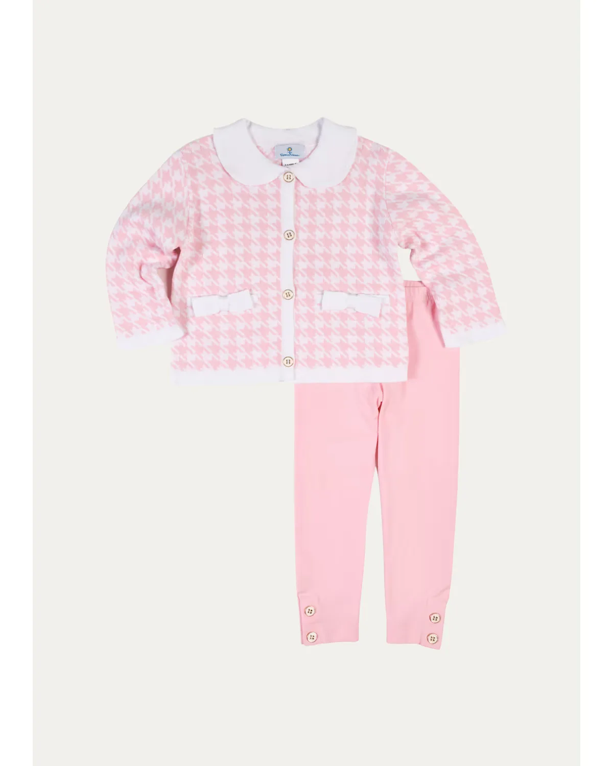 Houndstooth Cardigan & Leggings Set by Florence Eiseman