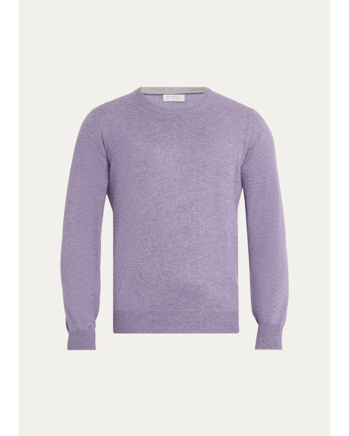 Cashmere Melange Crewneck Sweater by Brunello Cucinelli